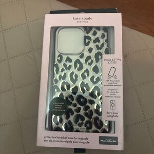 Kate Spade Black and White Animal Print iPhone Case
